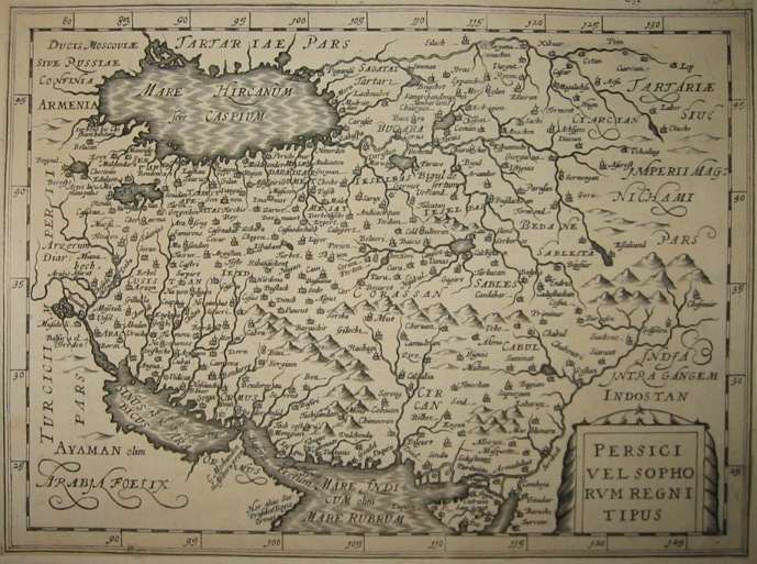 Mercator Gerard - Hondius Jodocus Persici vel sophorum Regni tipus 1630 Amsterdam 